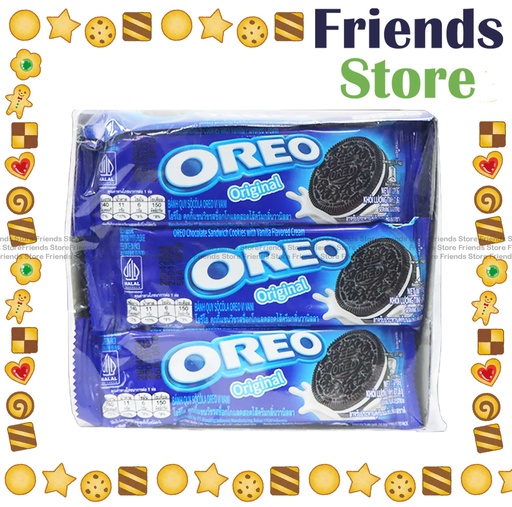[4NO6A] Oreo - Chocolate Sandwich Cookies Original w/ Vanila Flavoured Cream Multipack 331.2g (27.6g X 12)