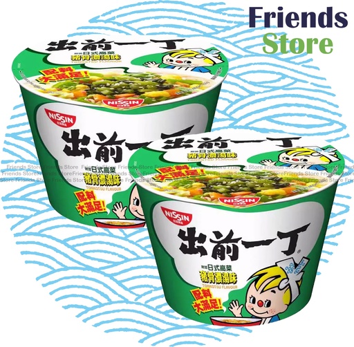 [400114G6] 日清 - 出前一丁 <碗麵>  豬骨濃湯味  (120克 X 2)