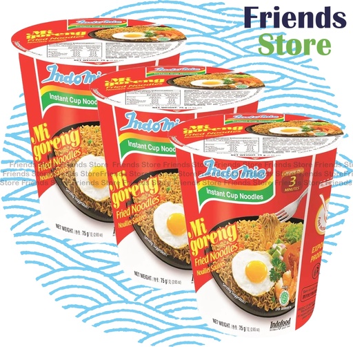 [40009621G] Indomie - Instant Cup Mi Goreng (75g X 3)