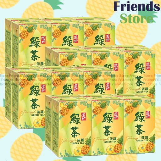[4002105F] 道地 - [原箱] 紙包裝 菠蘿綠茶 飲品 (250毫升 X 6 X 4)
