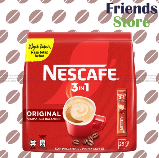 [4129H3] Nescafé - 3 in 1 Original Instant Coffee (25s)  (Parallel Imported Goods)(Random packaging)