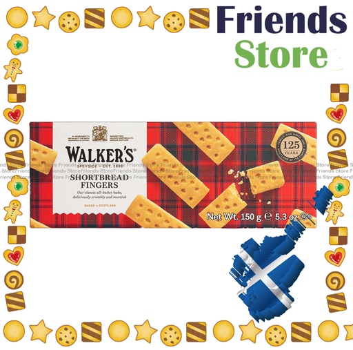 [4123V3] WALKERS - 盒裝牛油手指酥餅 (150克)  (平行進口)
