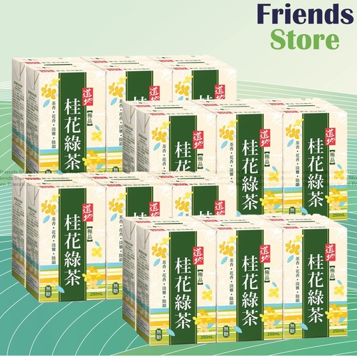 [4002108F] 道地 - [原箱] 紙包裝 極品桂花綠茶 飲品 (250毫升 X 6 X 4)