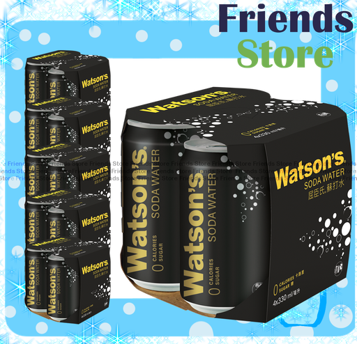 [4004756] watsons - [Full case] canned soda water (330ml X 24) new/old packing randomly distributed