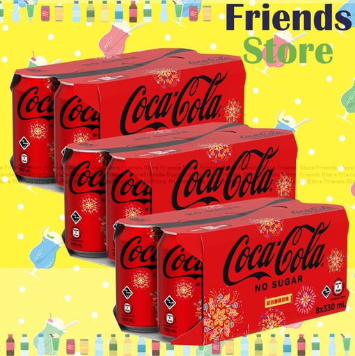 [400286_8CF] Coca-Cola - [Full case] Canned Zero Cola Drink (330ml X 8 X 3) New/Old packing randomly distributed