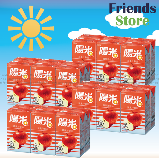 [4003034F] 陽光 - [原箱] 紙包裝-蘋果汁  (250毫升 X 6 X 4)