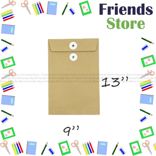 [21018F] 9"X 13" Kraft Paper Bag  (10/pack X 2)