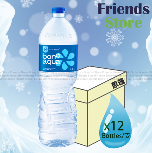 [400759K] Bonaqua - [Full case] Mineralized Water (1.5L X 12)