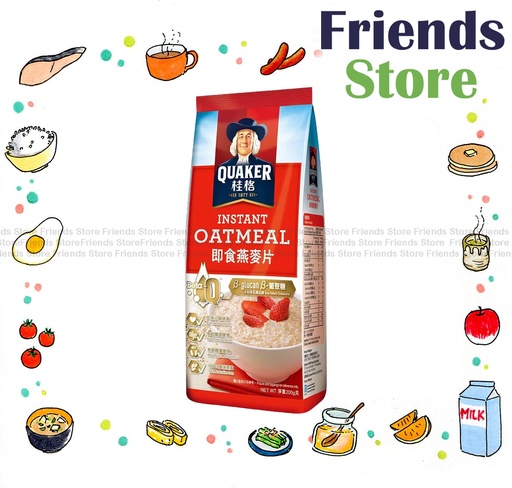 [40007729] QUAKER - Instant Oatmeal Foil (紅色) (800g) 增量裝隨機發放