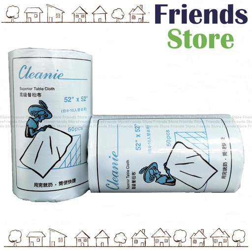 [300162_2] Cleanie - Superior table cloth (52" X 52") X 2