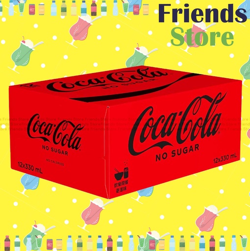 [400148B] Coca-Cola - [Full case of 12 Cans]  零系ZERO Drink (330ml X 12) Packing Randomly Distributed