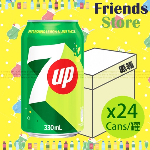 [400399] 7up - [Full case] Soft Drink (330ml X 24)