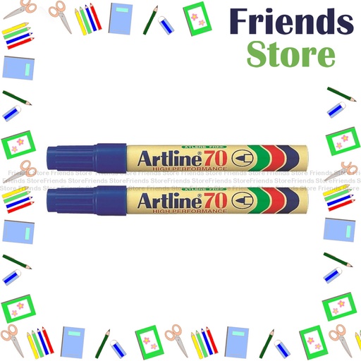 [ARTLINE70BU] Artline - Artline 油性箱頭筆 圓咀 70 藍色 [2支]