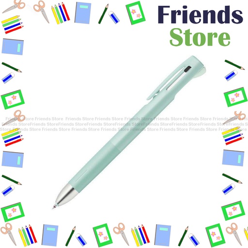 [12100] Zebra 斑馬牌 - 日本製 BLen 2+S 黑紅雙色原子筆+鉛芯筆 0.5mm 薄荷綠色筆杆 (B-B2SAS88-BG)