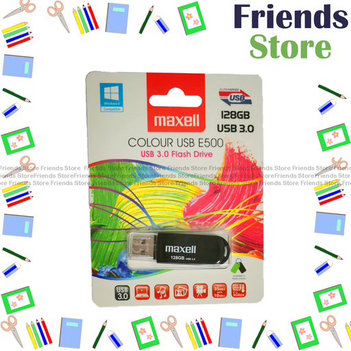 [12766D] Maxell - 台灣製造 E500 USB 3.0 手指 記憶棒 隨身碟 (128gb)