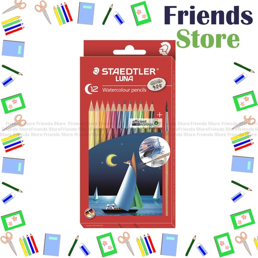 [STA9] Staedtler - Luna 12colours Watercolour Pencils (13710C12)