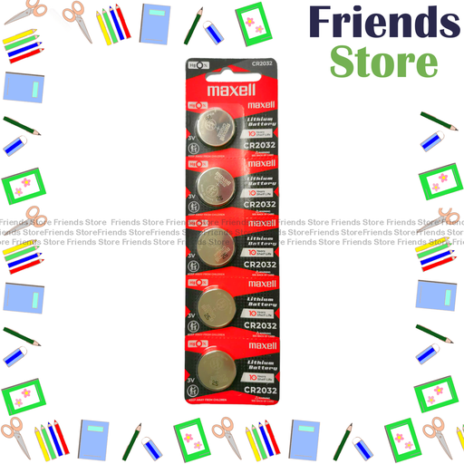 [12766A_5] Maxell - CR2032 button battery (pack of 5pcs) Exp date: Year of 2028