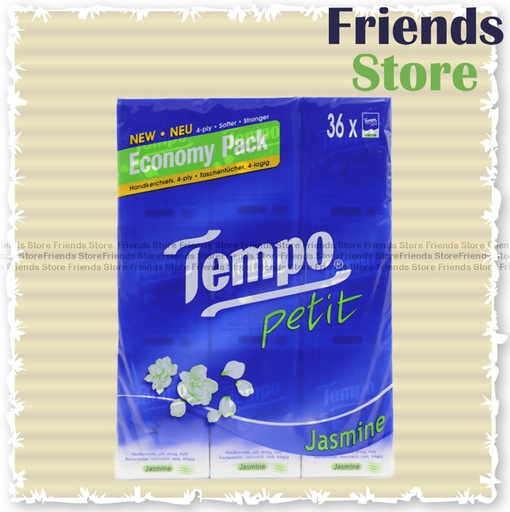 [13031D] Tempo - 得寶 迷你紙手巾 茉莉花味 (7片 X 36包) (包裝隨機發放)