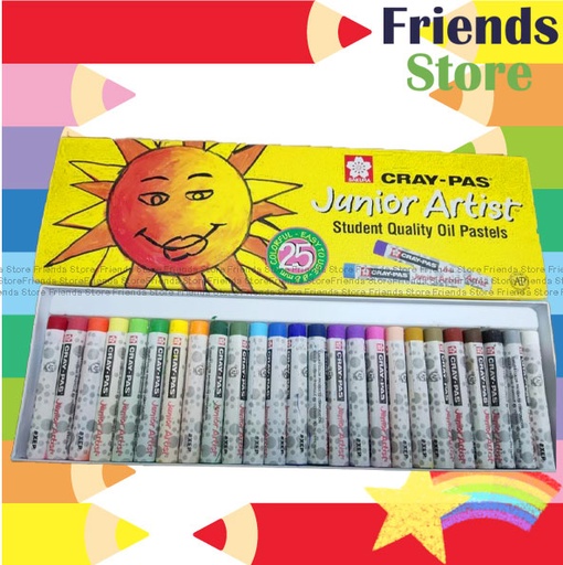 [12758D1] SAKURA - Junior Oil Pastel 25 Colour Set