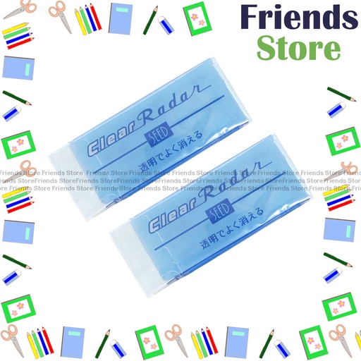 [19032] SEED - Clear Radar Plastic Eraser EP-CL100 [2pcs]