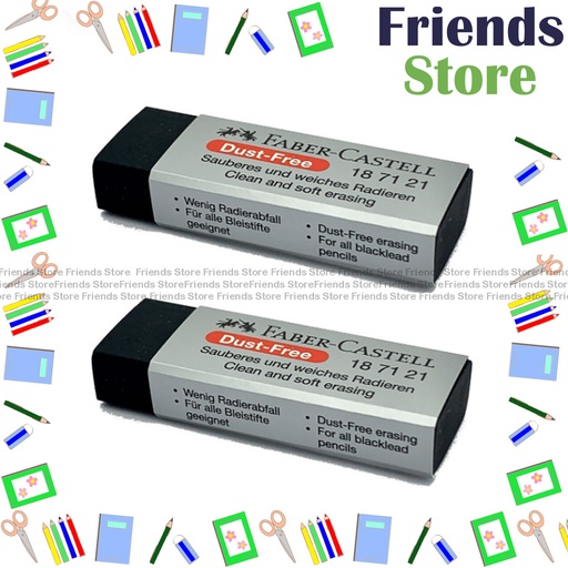 [190152] FABER CASTELL - Dust-Free Big Eraser 187121 X 2