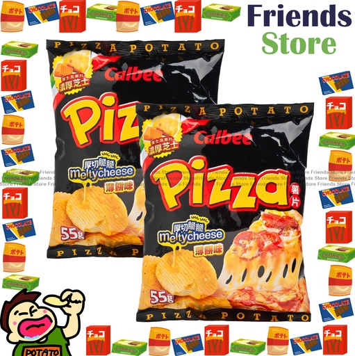 [4000233] Calbee - Pizza Flavour Potato Chips (55g X 2)